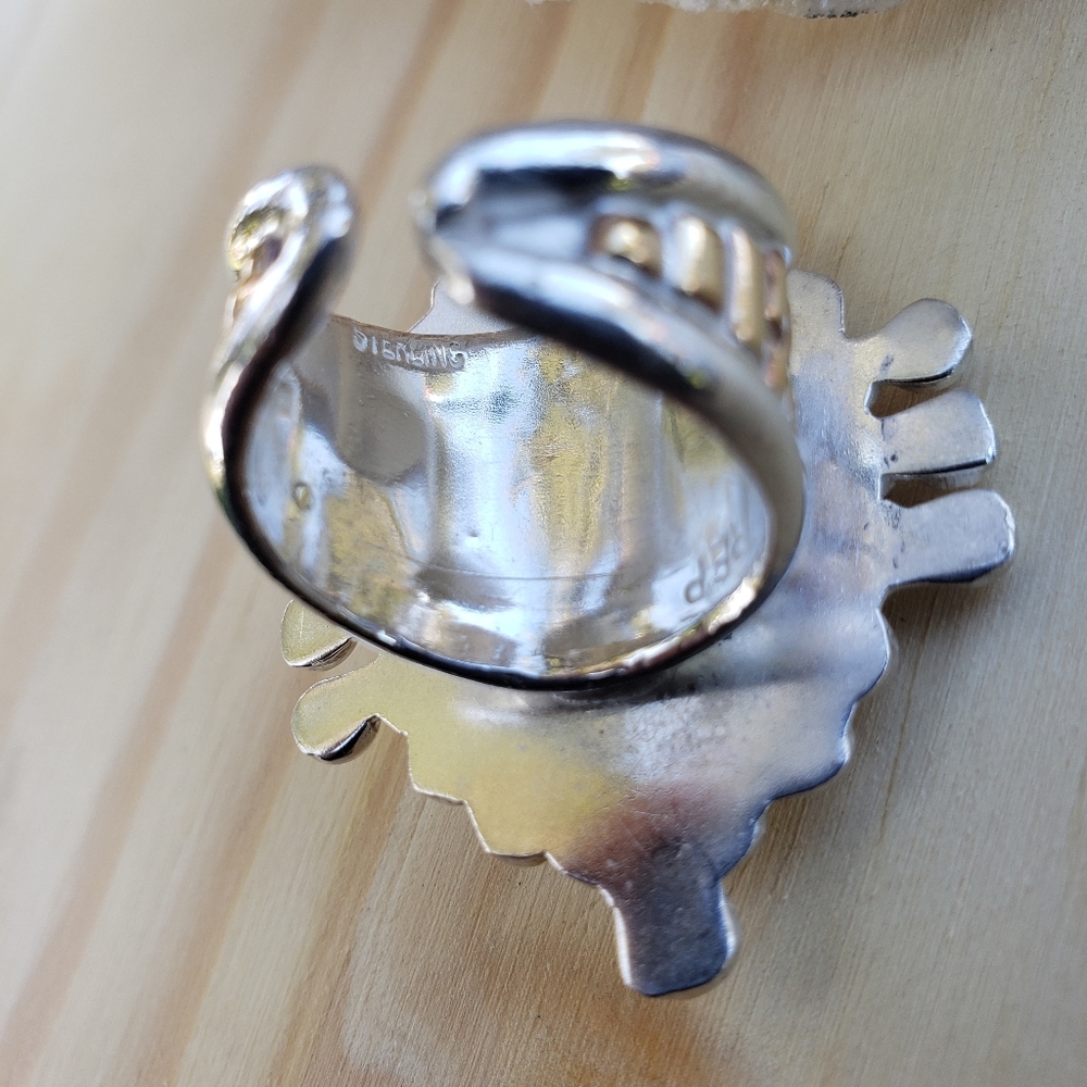 Large Statement Unique Sterling Ring - image 5